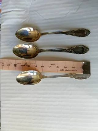 3 Cucchiaini Argento 800