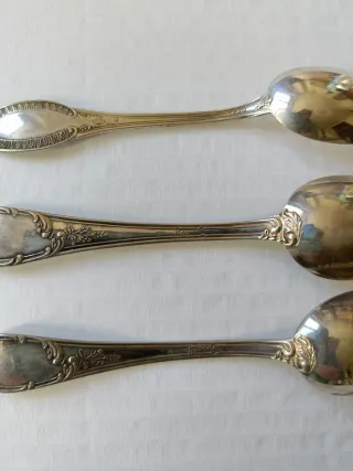 3 Cucchiaini Argento 800