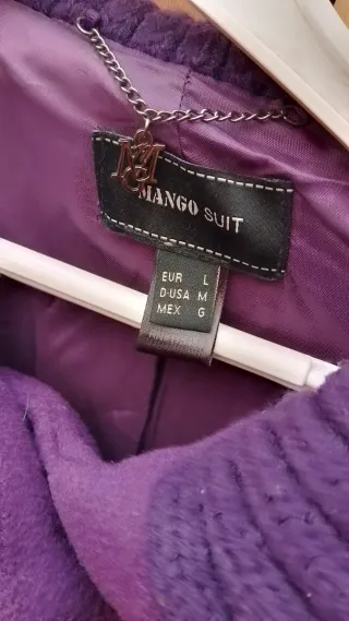 Abrigo paño Mango Talla L