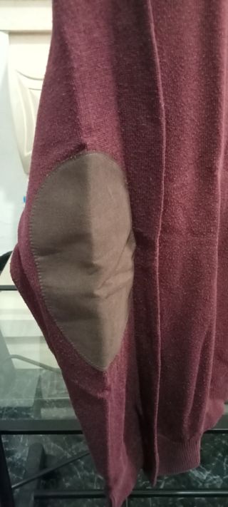 Camisola MO Casual bordeaux com fecho