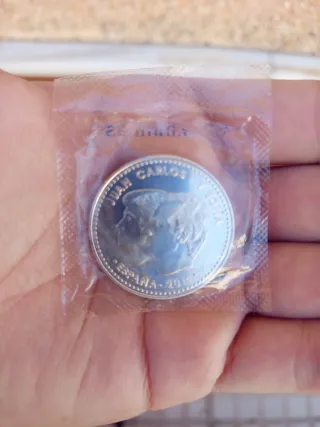 Moneda de plata Juan Carlos I