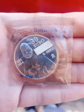 Moneda de plata Juan Carlos I