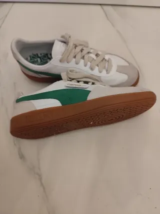 Zapatillas Puma Blancas y Verdes