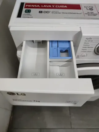 Lavadora LG 7kg 1400rpm A+++ con garantía