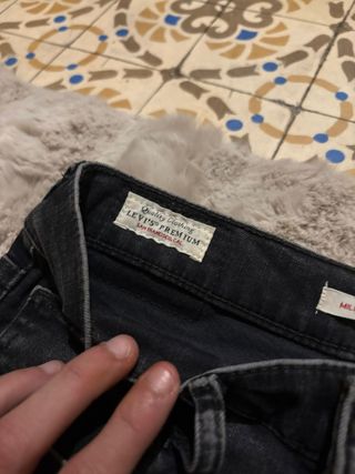 Vaqueros Levi's Mile High Super Skinny Negros
