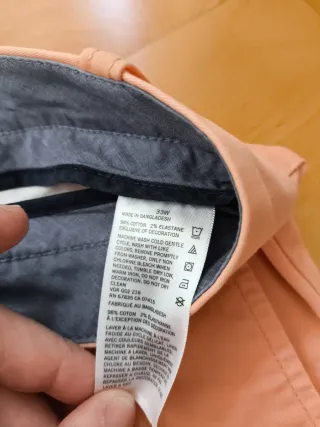 Pantalón corto color salmón