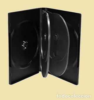 10 Estuches DVD/CD Negros para 5 Discos