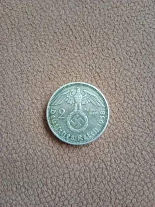 Moneda 2 Reichmark 1938A