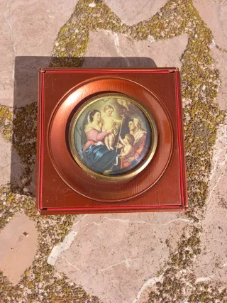 Dos cuadros decorativos antiguos – arte religioso