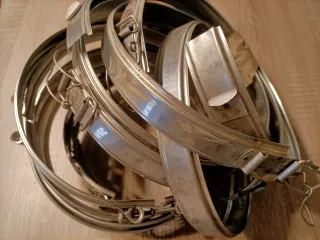 Abrazaderas Unión Tubo Chimenea 185mm