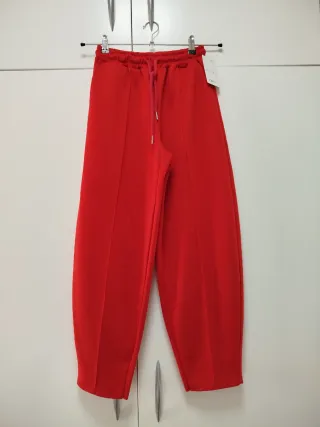 Pantalón globo rojo talla M