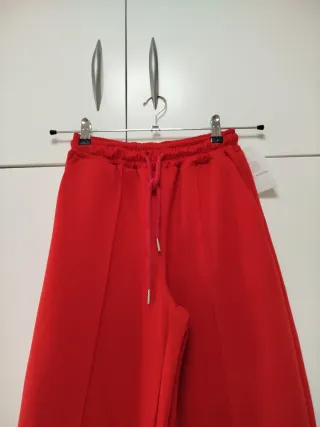 Pantalón globo rojo talla M