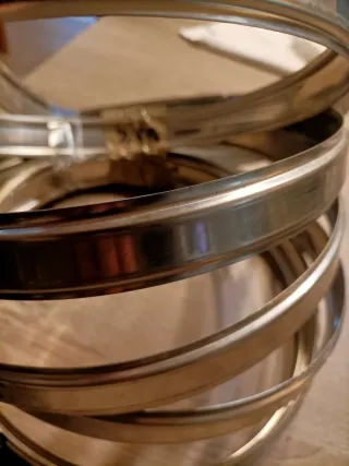 Abrazaderas unión tubo chimenea 210mm