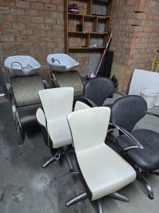 LAVA CABEZAS Y SILLAS DE PELUQUERIA