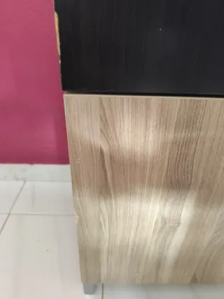 Aparador Besta Ikea Beige y Negro