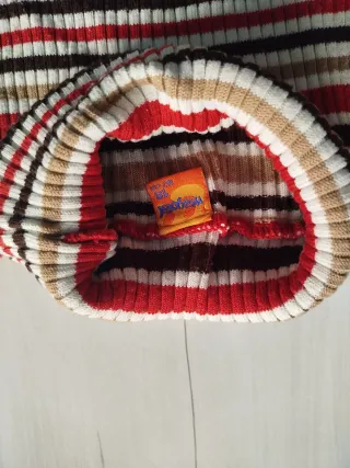 Jersey cuello alto rayas