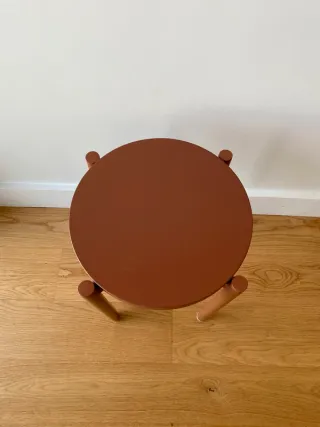 Taburete redondo terracota