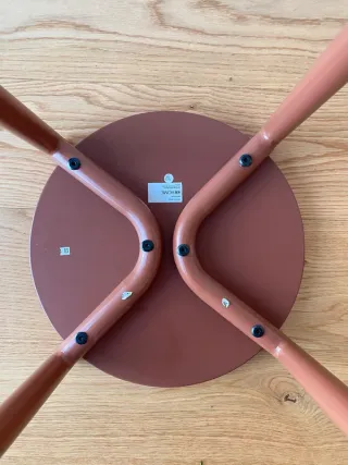 Taburete redondo terracota