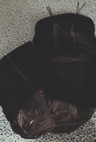 Funda para cochecito de bebé gris con estrella