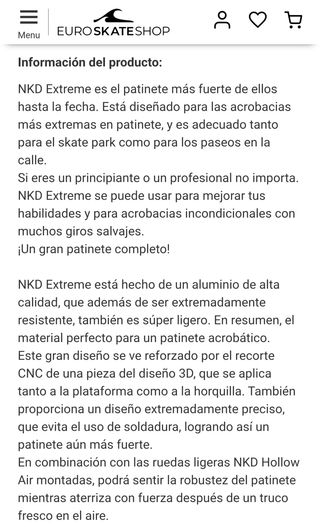 Patinete NKD profesional trucos scooter freestyle