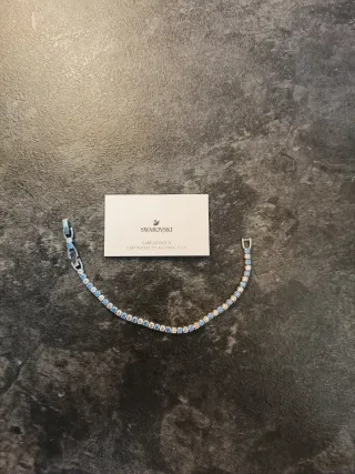 Pulsera Swarovski Azul y Plateada