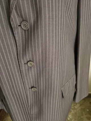 Giacca uomo elegante grigia a righe