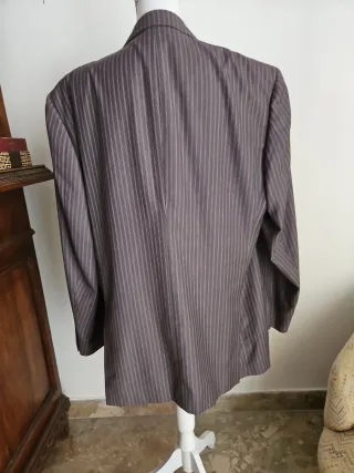 Giacca uomo elegante grigia a righe