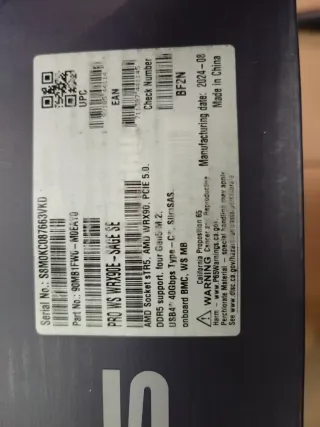 Placa Base ASUS Pro WS WRX90E-SAGE SE #663VKD