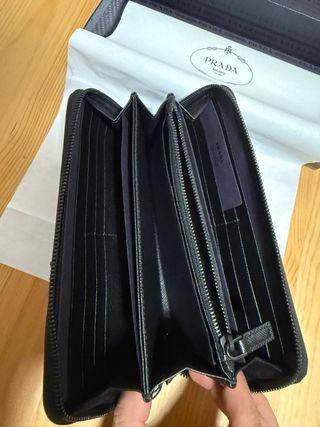 Portafoglio Prada Pelle Nero