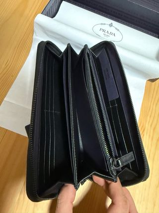 Portafoglio Prada Pelle Nero