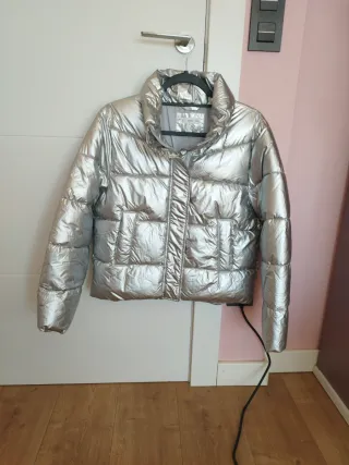 Anorak Mango Teen Talla S Plata