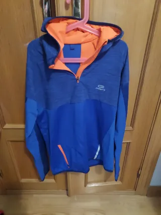 Sudadera Decathlon Azul Naranja Talla 10-14