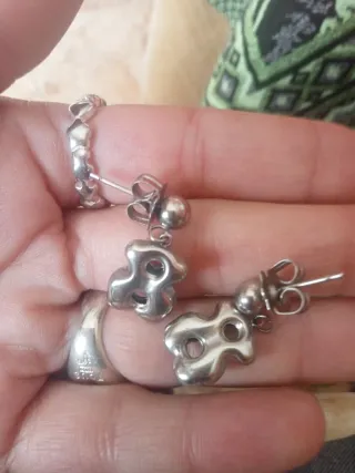 Pendientes Tous Oso Plata