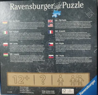 Puzzle Ravensburger 759 - Exit Puzzle. Escape room