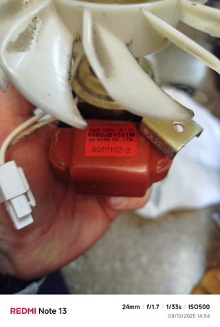 Motor ventilador nevera LG