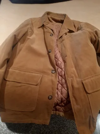 Chaquetón marrón pana