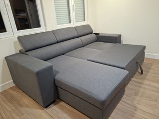 Sofá Cama Norway con Chaiselong Gris Tf. 606060668