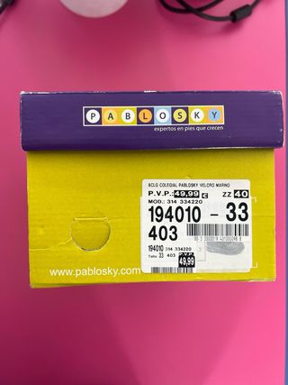 Colegiales Pablosky Niña Piel Talla 33