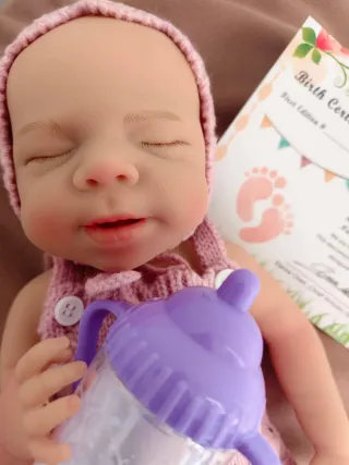 Muñeca bebé reborn vinilo silicona