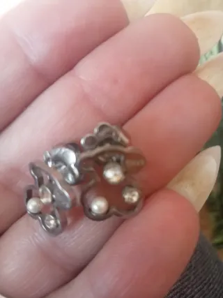 Pendientes Tous Oso Plata con Perlas y Circonitas