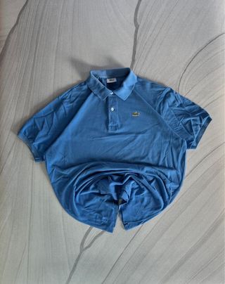 Polo vintage Lacoste celeste talla XXL