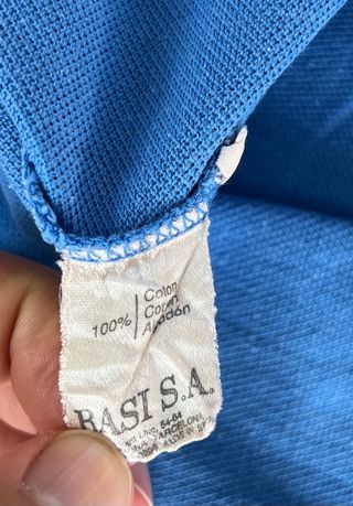 Polo vintage Lacoste celeste talla XXL
