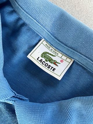 Polo vintage Lacoste celeste talla XXL