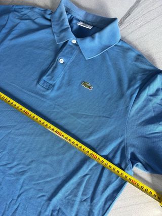Polo vintage Lacoste celeste talla XXL