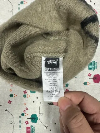 Gorro Stüssy punto verde oliva