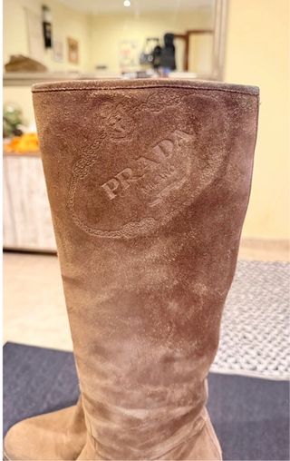 Botas altas Prada marrones