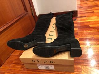 Botas mosqueteras Unisa piel T.39 Negras