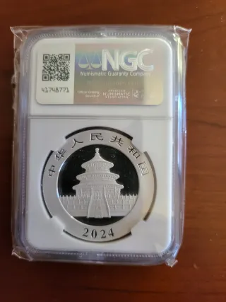 Moneda Panda China 2024 NGC MS70 Early Releases