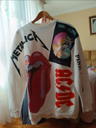 Sudadera Rock Band Collage