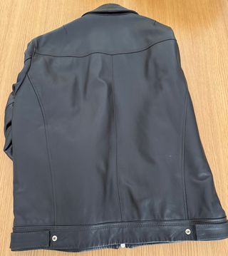 Cazadora de piel marrón oscuro REPLAY.